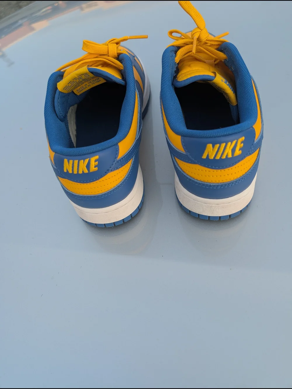 Nike Men's Low-Top Sneakers in Yellow and Blue